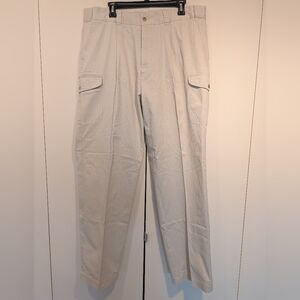 Vintage Scandia Woods Men's Stylish Light Beige Cargo Pants Size 40 XL NWT